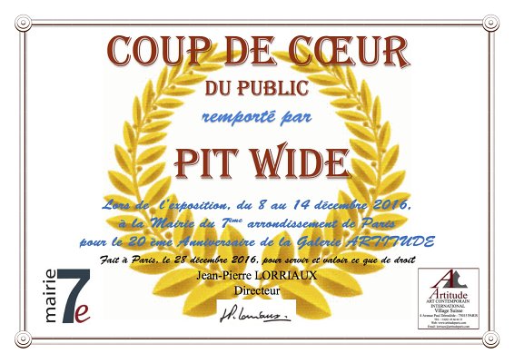 Publikums preis der Ausstellung Mme Rachida Dati Paris